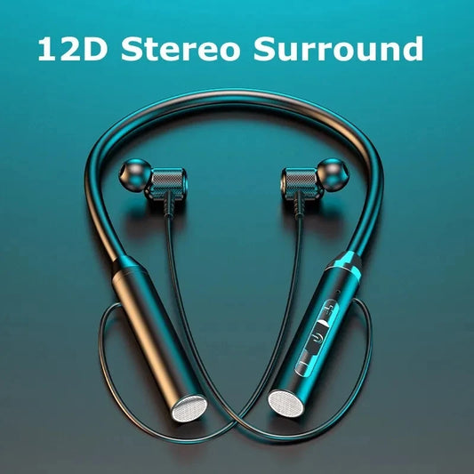 Bluetooth Wireless Neckband Earphones Silicone (Waterproof & Magnetic!)