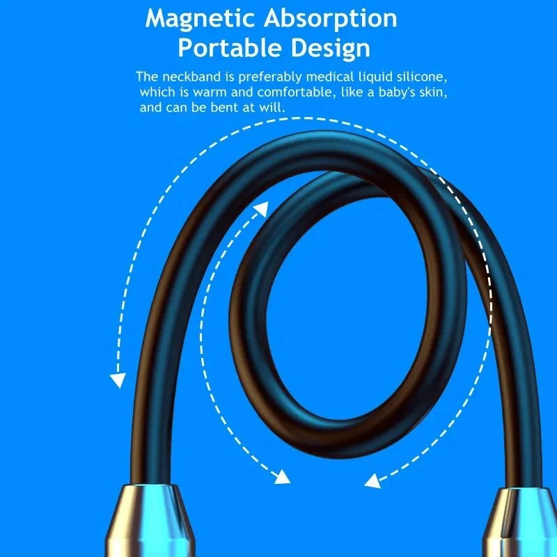 Bluetooth Wireless Neckband Earphones Silicone (Waterproof & Magnetic!)